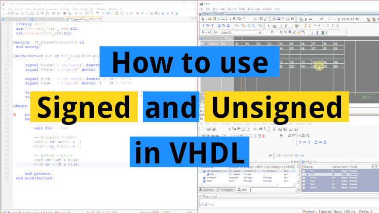 How to use Signed and Unsigned in VHDL