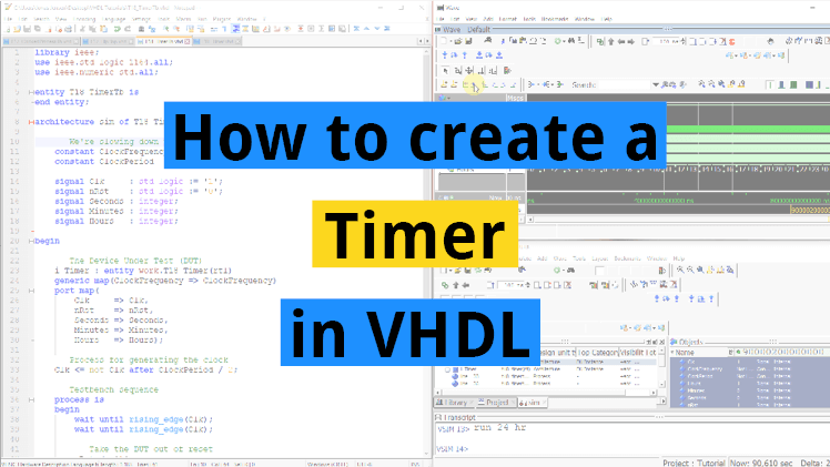 How to create a timer in VHDL
