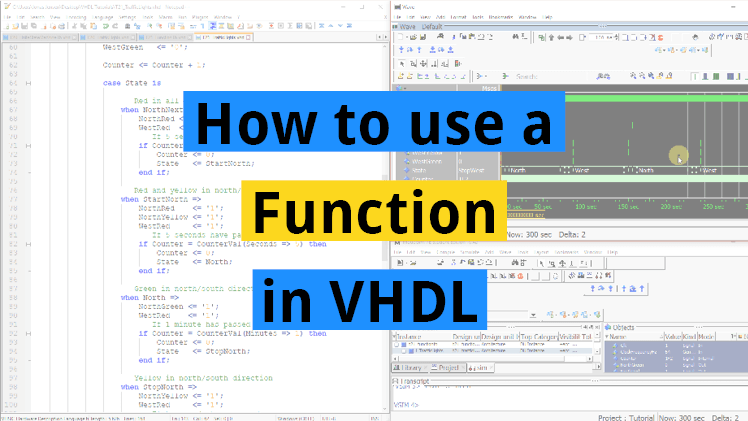 How to use a function in VHDL