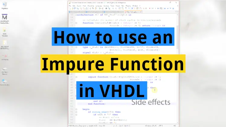 How to use an impure function in VHDL