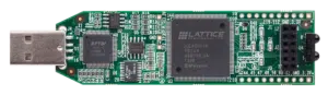 Top view of the Lattice iCEstick FPGA development board