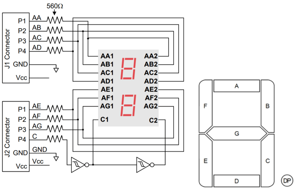 Dual 7-segment display FPGA controller - VHDLwhiz