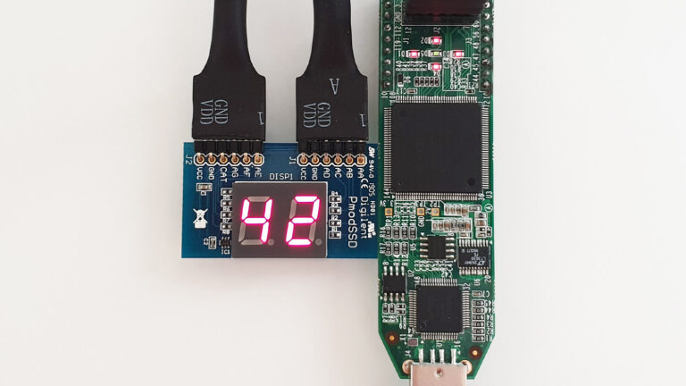 Dual 7-segment display FPGA controller