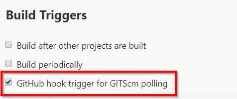 GitHub hook trigger for GITScm polling