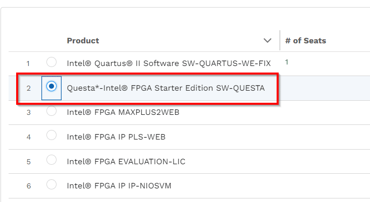 Intel FPGA Self-Service Licensing Center