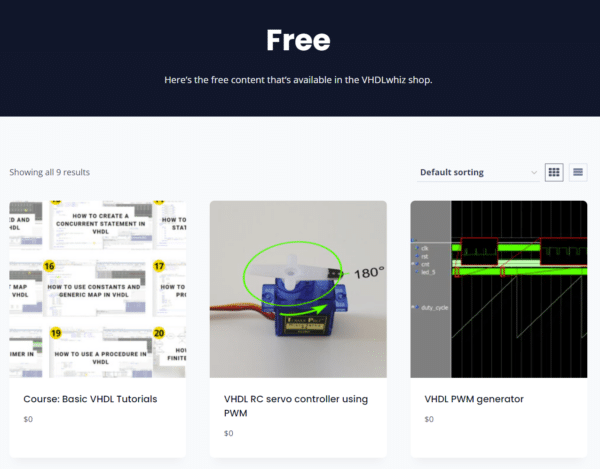 Free VHDL Resources - VHDLwhiz