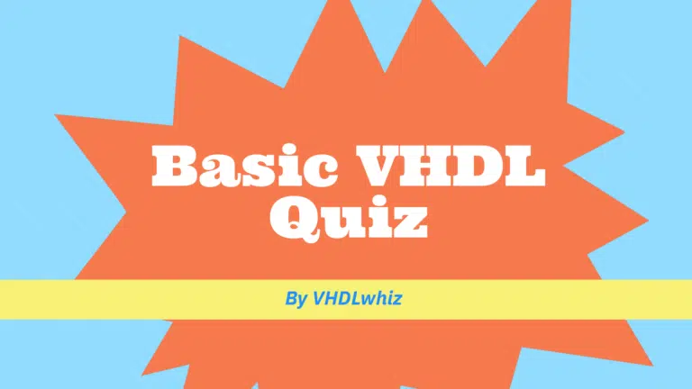 Basic VHDL quiz