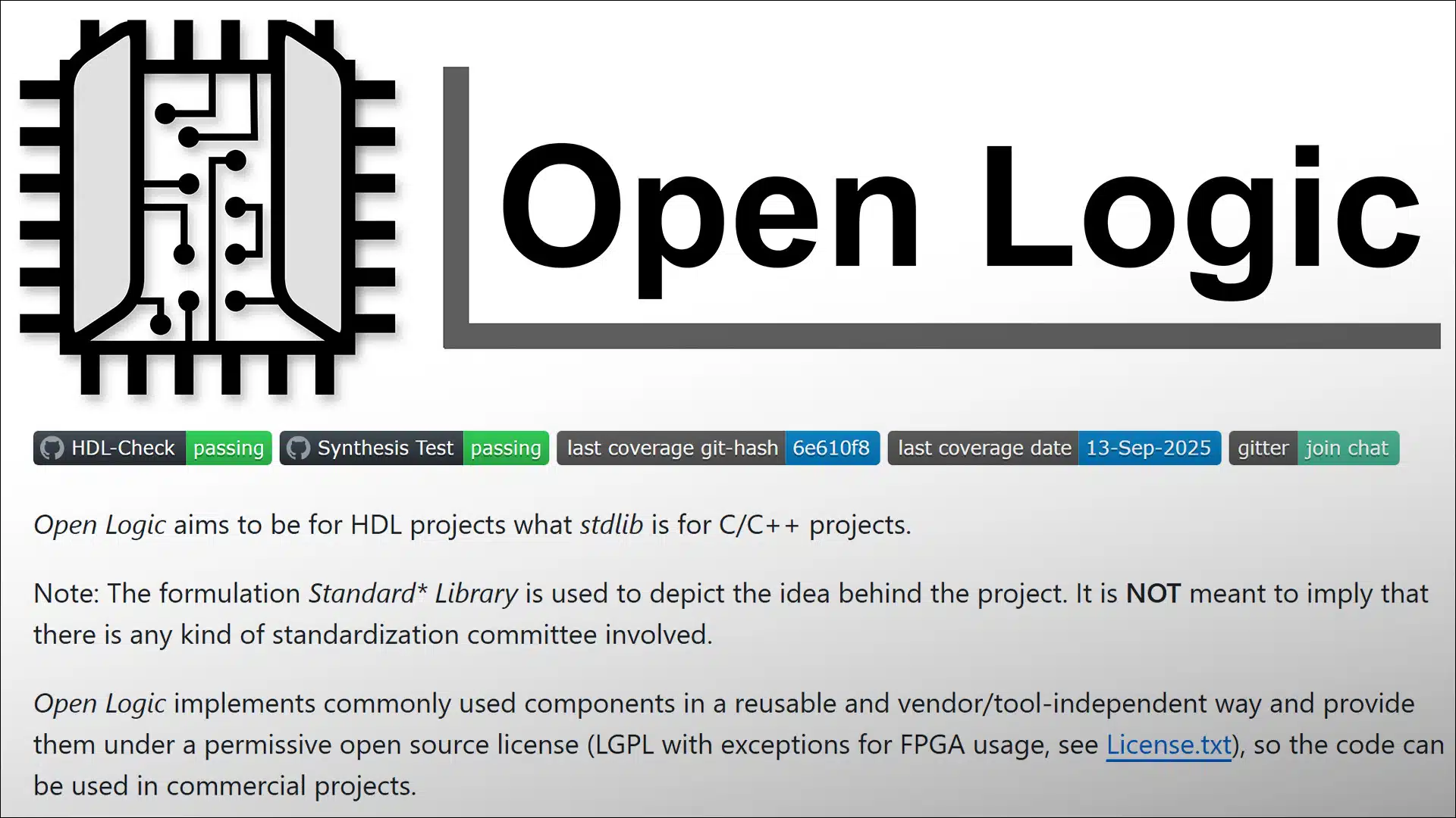 Open-Logic - An FPGA Standard Library