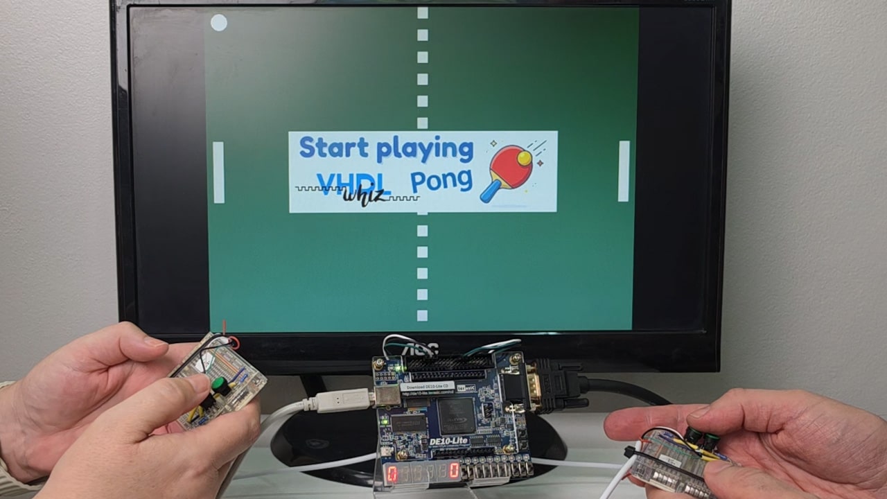 Course: VGA Pong game on FPGA - VHDLwhiz