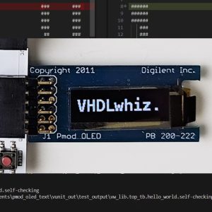 VHDL text rendering with AI-assisted verification in VUnit